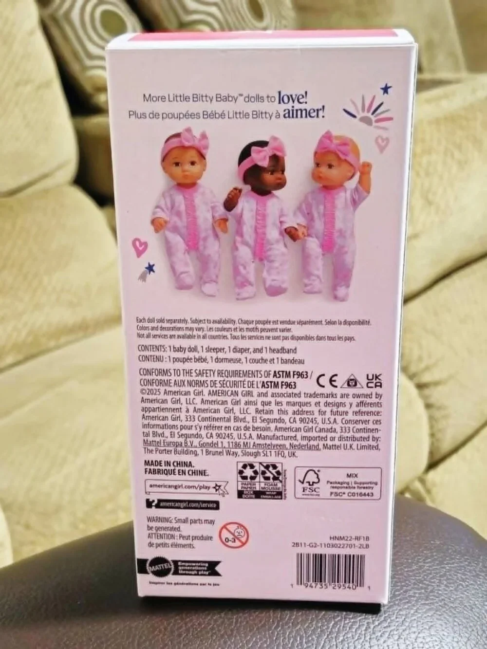 American Girl Little Bitty Baby doll 7.75